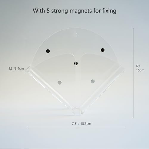 Magnetic Transparent Acrylic Coffee Filter Holder with Wall Mount