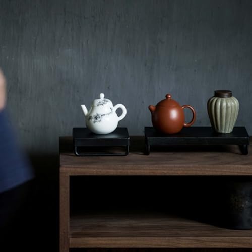 Iron Teapot Stand Kettle Rack with Stable Base for Desktop Protection