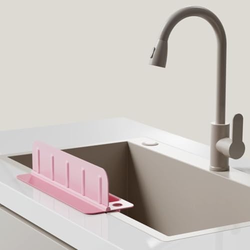 Sink SplashGuard with Suction Cups,13.9" Kitchen Foldable