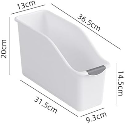 2Pack Tall Under Sink Organizer with Wheels, Plastic Organizer Bins