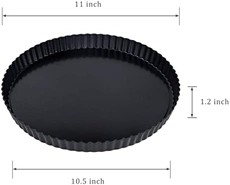 Webake 4 Inch and 11 Inch Tart Pans Set, 6pcs Mini Tart Pan and 1pcs