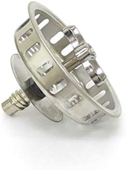 VARNAHOME Twist Lock Basket Strainer Replacement, 3-1/2-Inch Stainless