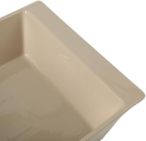 Gibson Elite 2-Quart 10" x 8.5" Stoneware Baking Dish with Acacia Wood