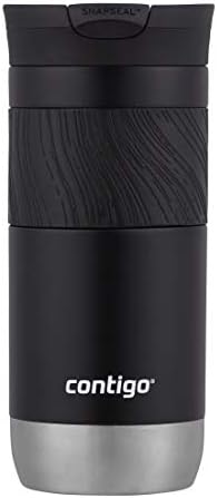 Contigo Byron Vacuum-Insulated Stainless Steel Travel Mug, Licorice