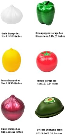 XIYUAN 6PCS Fruit and Vegetable Shaped Food Saver Reusable Sealed