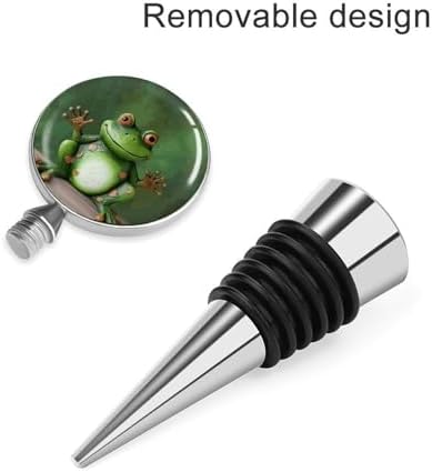 Welcome Frog Wine Stopper Vacuum Alloy Wine Bottle Stopper Reusable