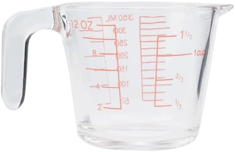 Glass Measuring Cup for Baking and Cooking, Kitchen Essential Tool