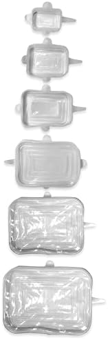 Norpro Reusable Rectangle Silicone Lids, Set of 6
