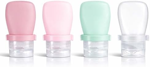 1 oz Travel Bottles, Leakproof Silicone Squeeze Bottle Mini Travel