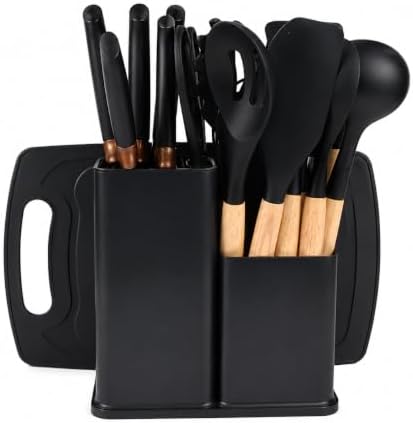 19-Piece Silicone Skitchen Utensils Set, Heat-Resistant Nonstick