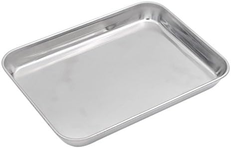 Aspire Stainless Steel Baking Sheet Cookie Pan Tray Set, 4 Sizes
