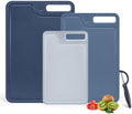 4 Piece Plastic Cutting Board Set for Kitchen Dishwasher Safe,Food