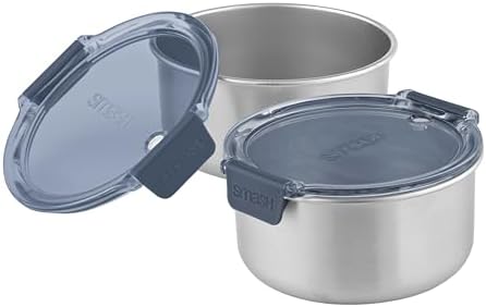 Smash Stainless Steel Snack Pots 300ml/10oz 2 Pack