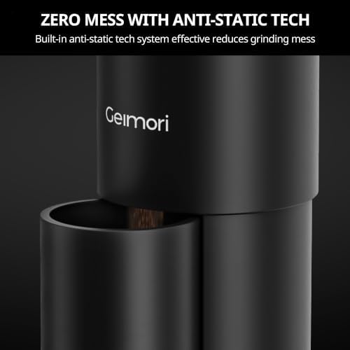 Geimori T38 Plus Burr Coffee Grinder, Plasma Anti-Static