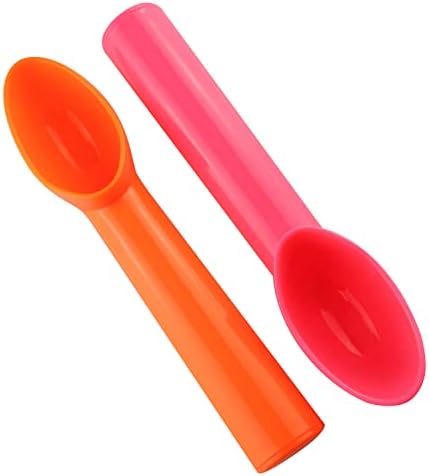 4pcs Plastic Ice Cream Scoop Fruit Spoons Melon Baller Watermelon