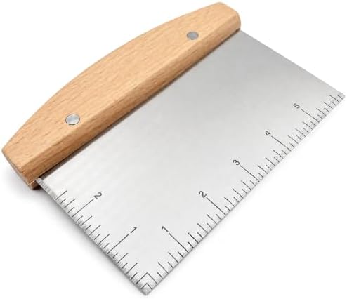 Stainless Steel Dough Cutter & Bench Scraper for Bread, Pizza, Griddle