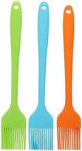 3pcs Silicone Pastry Basting Brushes for Bbq and Kitchen Baking, 21cm