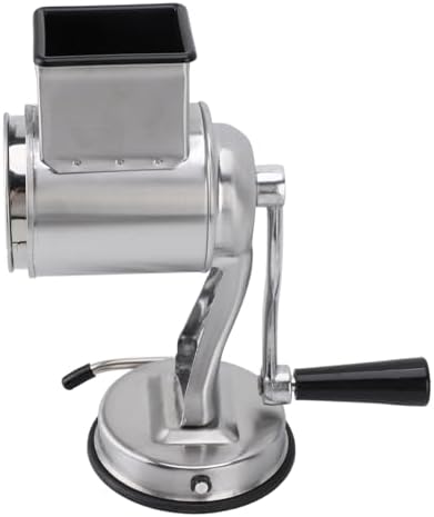 Manual Stainless Steel Cheese Grater, 5 Interchangeable Blades