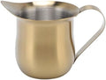 90ml/3oz 304 Stainless Steel Milk Frother Creamer Cup Gold Plated