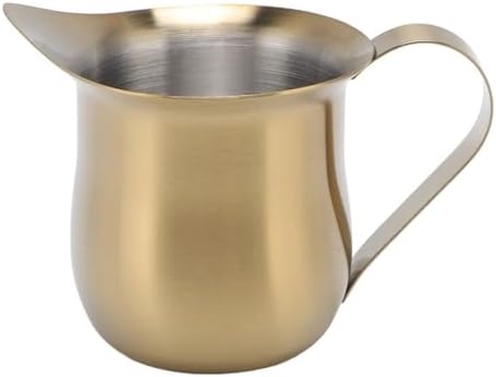 90ml/3oz 304 Stainless Steel Milk Frother Creamer Cup Gold Plated