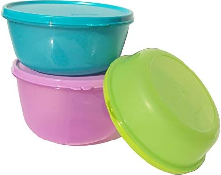 Tupperware Deluxe Modular Nesting Bowls Medium Set of 3