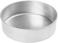 Winco 10" Red Heavy-Duty Round Layer Aluminum Cake Pan