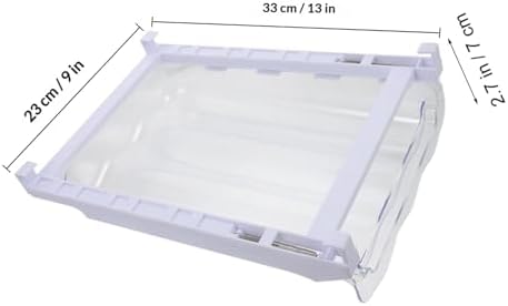 Drawer Type Egg Holder Refrigerator Egg Dispenser for Xmas White