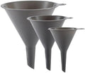 Plastic Kitchen Funnel Set of 3, Round Kitchen Funnels for Filling