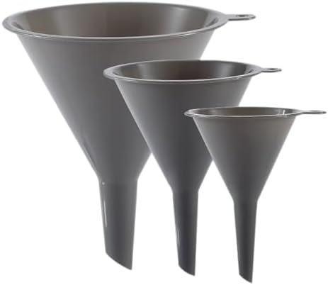 Plastic Kitchen Funnel Set of 3, Round Kitchen Funnels for Filling