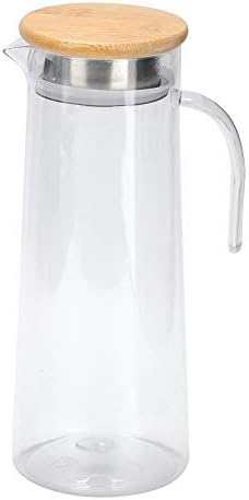 1.2L Glass Pitcher, Cold Brew Pitcher, Glass Carafe, With Lid