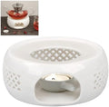 KAYCROWN Teapot Warmer, Ceramic Tea Warmer with Tealight Holder