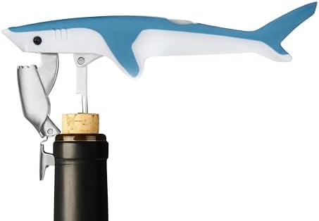 True Shark Waiters Corkscrew Wine Opener with Sharp Foil Cutter