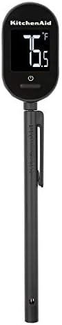 KitchenAid KQ910 Backlit Digital Food Thermometer, Black