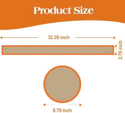 Silicone Baking Mat for Springform Pan, 9 Inch, Orange
