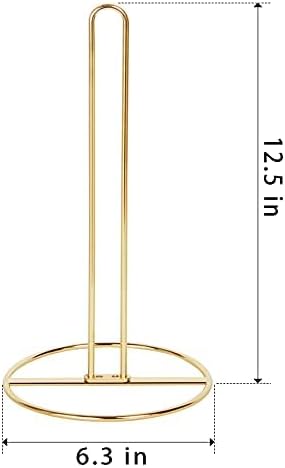 Gold Paper Towel Holder Countertop, Kitchen Paper Towel Stand Holder - Image 6