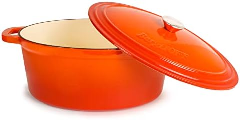 Berghoff Neo 5Pc Enameled Cast Iron Cookware Set, Orange Pots & Pans
