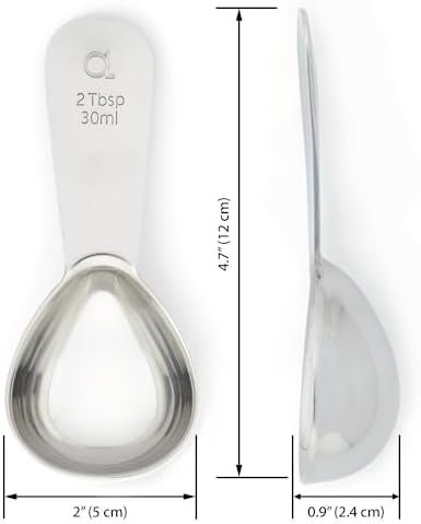 Coffee Scoop (Set of 2) - 2 Tablespoon Stainless Steel Measuring