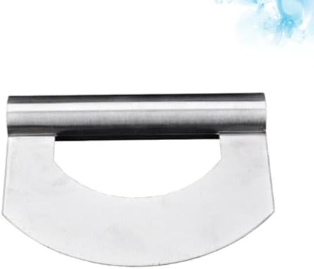 Stainless Steel Pizza Cutter Dough Scraper for Baking and Bread Dough
