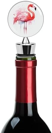 Flamingo Watercolor Wine Stopper Vacuum Alloy Wine Bottle Stopper
