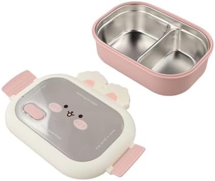 Cute Bunny for Stainless Steel Lunch Box with Leak-Proof Lid, Reusable