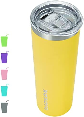 BJPKPK 20 oz Skinny Tumbler with Lid, Stainless Steel Insulated Coffee