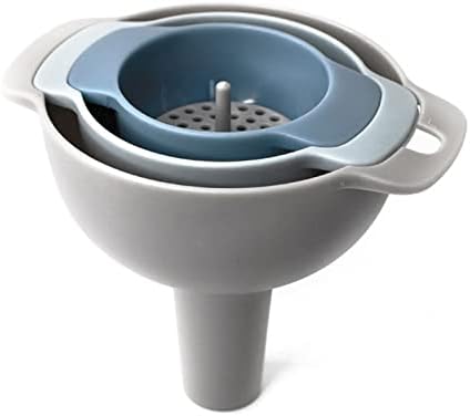 Kitchen Funnel Set, Food Grade Plastic Funnels with Detachable