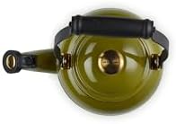Le Creuset 1.25 qt Olive Enamel Tea Kettle