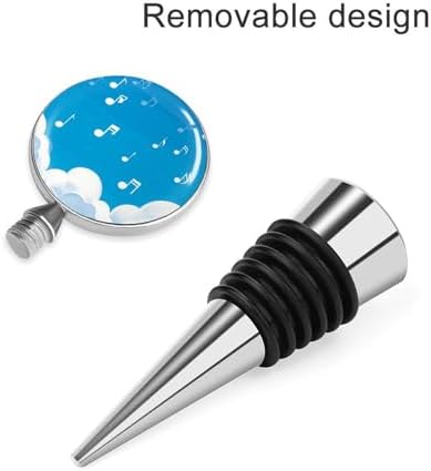 Music Note Wine Stopper Vacuum Alloy Wine Bottle Stopper Reusable Wine