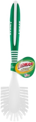 LIBMAN Kitchen Scrub Brush with Long Handle - 3 Pk Kitchen Brush for