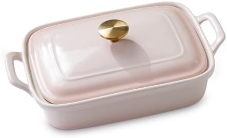 2.5 Qt Stoneware Casserole Dish with Lid