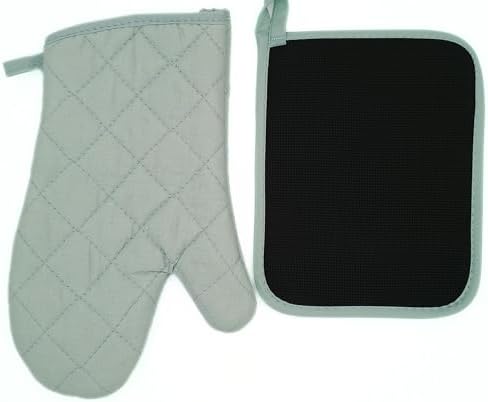 Soft Green Kitchen Towel Set, 6 Piece with Dish Cloths, Mitts & Drying