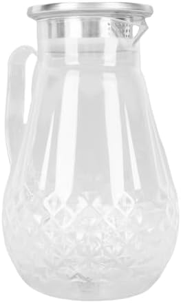 Water Pitcher, 50oz Acrylic Clear Water Jugs with Handle & Lid