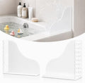 Shower Splash Guard, 2 Pack Silicone Splash Guards with Strong Suction