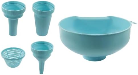 Wide Mouth Funnel Set, Sky Blue